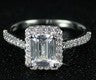 Ring Gemstone Women's Design Niche Fashion Creative Multi-Color Diamond Zircon Rectangular Shape Factory Direct Sale R1997