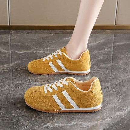 Trendy Versatile Fashion White Sneakers for Women, Sweet and Stylish Breathable Casual Shoes