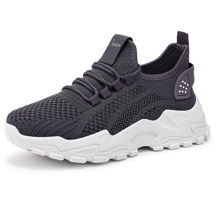 Women's Shoes Spring Popular New Foreign Trade Running Shoes Mesh Breathable Retro Thick-Soled Forrest Gump Shoes Korean Style Sneakers