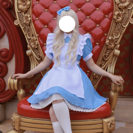 Princess Alice on the Run Blue Dress Maid Costume Maid Costume Halloween Costume French Sweet Age Reduction