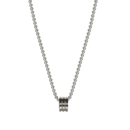 Personalized titanium steel non-fading color small man waist transfer bead necklace jewelry men's hip hop gay small man waist sweater chain