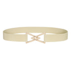 Khaki gold buckle / L 85cm