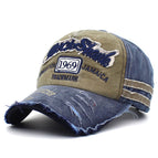 Army green top navy blue eaves