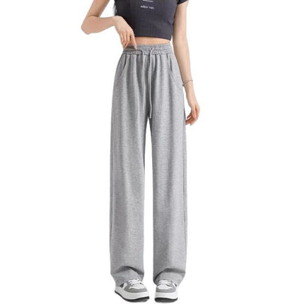 High Waist Dummy Wide Leg Pants Women's Small Loose Slimming Straight Pants Children's 2025 New Spring and Autumn Style
