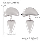 F1521-Steel earrings