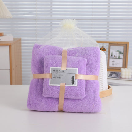 Coral Fleece Towel Bath Towel suit Soft Hair-free Household Face Wipe Towel Bath Towel Activity Gift Towel