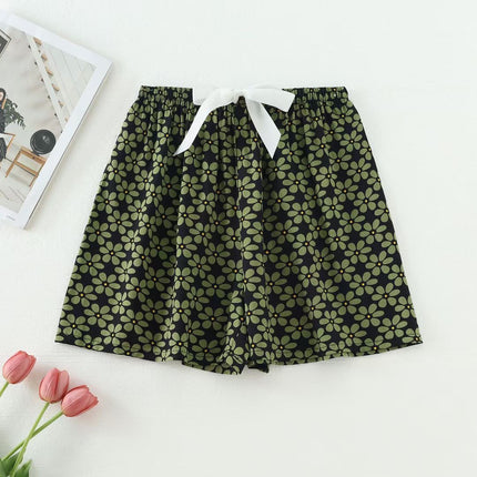 Cotton Silk Sleep Shorts for Women, Summer Thin Style, Trendy Artificial Cotton, Can Be Worn Outside, Japanese Style, Cute Home Wear