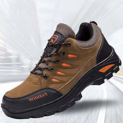 Mountaineering Sports Men's Shoes Outdoor Sports Leisure Waterproof Non-slip Construction Site Work Labor Protection Shoes Warm Cotton Trendy Shoes