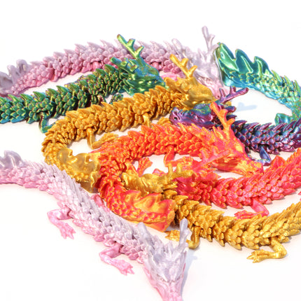 3D Printed Dragon Ornaments Cross-Border Popular Dragon Egg Chinese Dragon Toys Crafts Stall Wholesale Creative Hand-Made Gifts