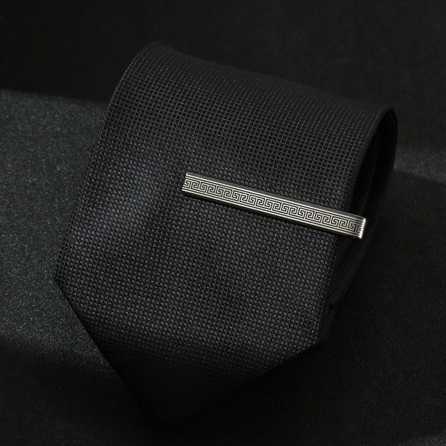 New Guofeng Gun Black Laser Ancient Pattern Roman Pattern Flat Tire Clip logo Men's Lover Clip