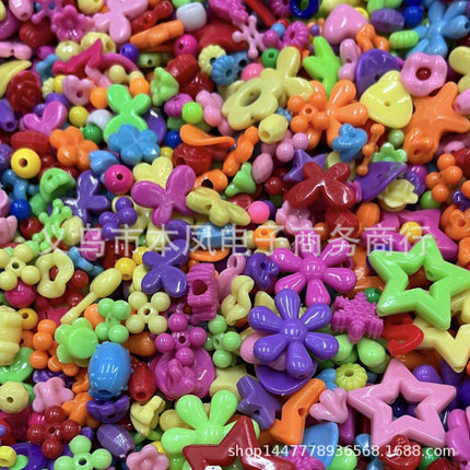 solid color color beads diy bracelet string loose beads material children beaded handmade keychain jewelry accessories