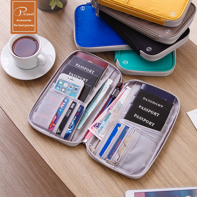 Hot Sale travel storage home storage essential certificate package passport holder card holder ticket holder in stock large capacity