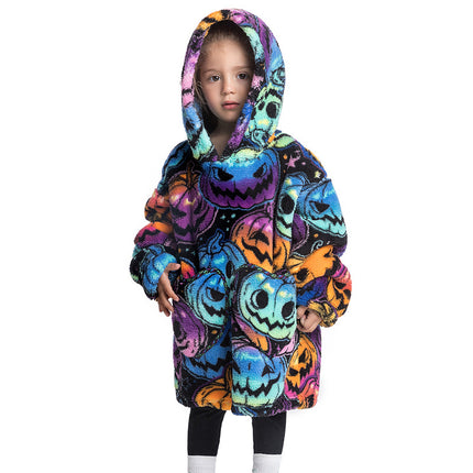 Blanket Hoodie Wearable Blanket Sweatshirt Oversized Warm Pullover Lazy Sweatshirt Small