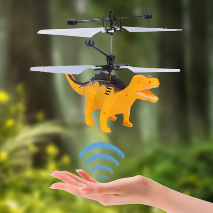 New electroplating flying violent bear induction aircraft suspension induction aircraft luminous aircraft children's toys