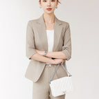 Single piece gray brown suit / S