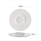 10.5inch meteor shower volcanic disk - bright white