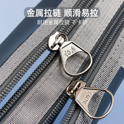 Baiyi Transparent Mesh Pencil Bag for Exams, Large-Capacity Storage Stationery Bag, High-Looking Student High School Entrance Examination Pencil Bag