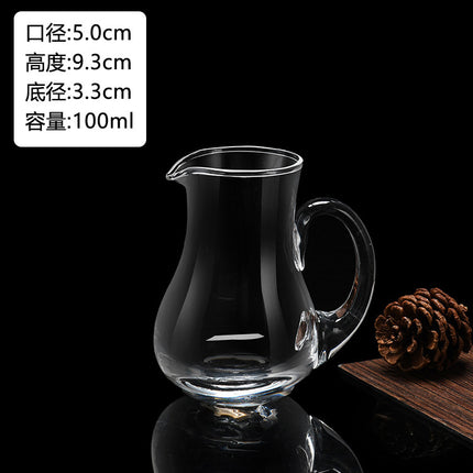 Glass White Wine Glass suit Wine Dispenser Glass Small Wine Glass Commercial One-cup Household Small Wine Pot Wine Cup Bullet Cup