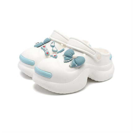 Fashionable and Unique Thick-Soled Clogs for Women, Stylish Outdoor Garden Shoes, High-Heeled Closed-Toe Sandals, Foreign Trade Cross-Border Wholesale