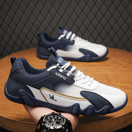 2025 New Summer Sneakers for Men, Breathable Casual Mesh Trendy Lightweight Korean Style Soft Sole Versatile Student Running Shoes