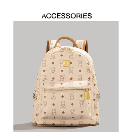 [2025 New Model] Cute Bear Backpack for Women, Large Capacity Commuter Bag, Student Backpack, Trendy Bag
