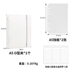 A5 manicure storage book—2 baffles + nano tape film