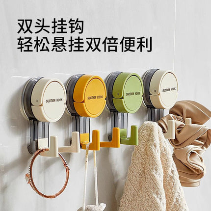 Suction Cup Hook Household Multifunctional Creative Double-Headed Hook Bathroom Bathroom Door Strong Sticky Hook Wall Hook