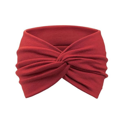 New European Women's Extra Wide Headband Large Headscarf Hair Tie Non-Slip Bohemian Elastic Hairband Twist Hair Accessory Versatile