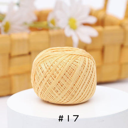 No. 10 Lace Thread Micro Hook Shuttle Weaving Handmade DIY Miniature Doll Fine Wool Crochet Ball 20g Wholesale