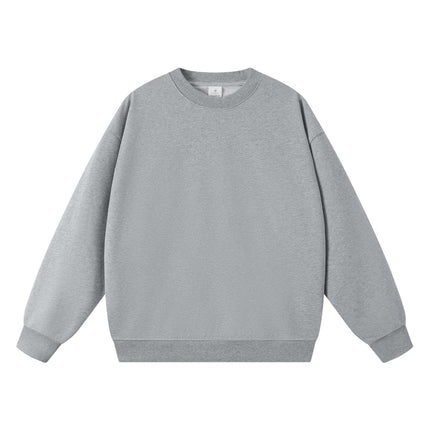 New Style Couple's Loose-Fitting Round-Neck Hooded Sweatshirt, Long-Sleeved Sweatshirt, Heavyweight Pure Cotton 400g Hoodie with Printed Logo