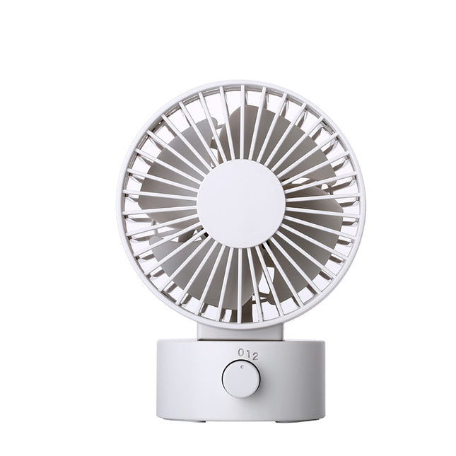 Muji Same New Product Fan Desktop Mini USB Fan 4inch Small Fan Macaron Rechargeable Small Fan