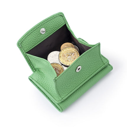 Japan Amazon Lotte Women's Genuine Leather Small Purse rfid Coin Bag Wallet Foreign Trade Mini Short Money Cloth