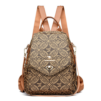 Fashion Printed Backpack Women's 2025 New Large Capacity Casual Travel Bag Simple Lightweight Women's Backpack