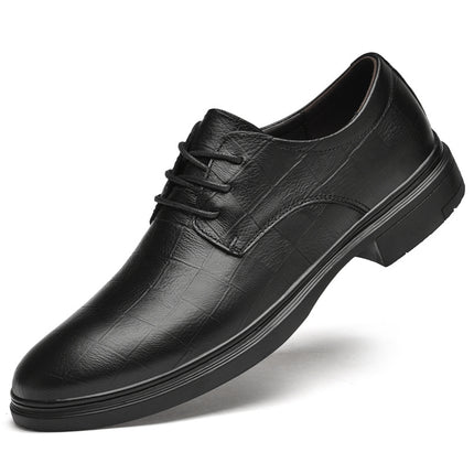 Summer Genuine Leather Hollow-out Leather Shoes High-end Gentleman Middle-aged Youth Office Business Breathable Dress Leather Shoes for Men