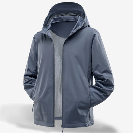 Sunscreen Clothing Men's Summer Ice Silk Thin Breathable Skin Clothing UV Protection Outdoor Fishing Sunscreen Clothing UOF50