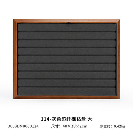 Yayu solid wood bare Diamond Pearl plate jewelry tray jewelry display plate Diamond bare Diamond Wenwan gem storage tray