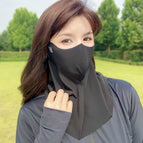 Black neck gaiter mask