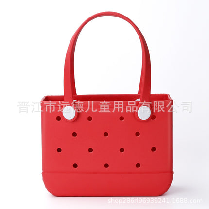 [9.9 Yuan] [Random] [Slightly Defective] Eva Beach Bag Hole Bag Satchel Handbag Waterproof Travel Sand