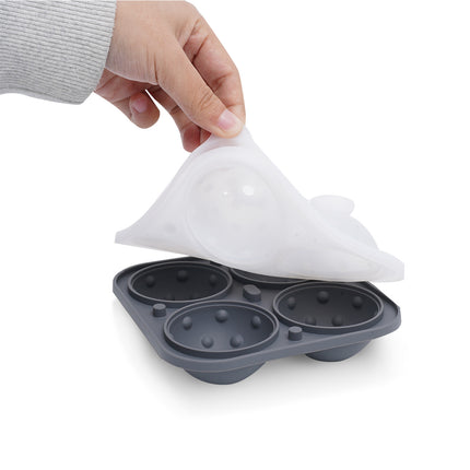 Food Grade Large Ice Hockey Mold Ice Artifact Whiskey Household Frozen Ice Block Spherical Large Silicone Round Ice Pot
