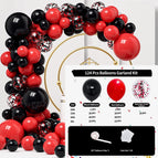 Red balloon chain set 003