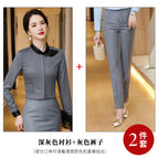 dark gray shirt gray pants / S