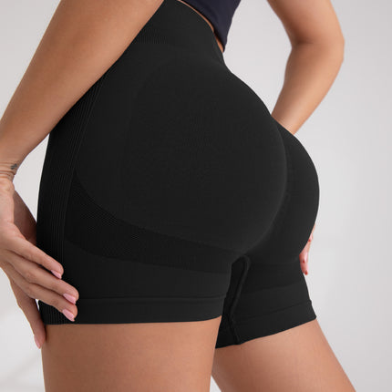 Mu Yao European and American Seamless Yoga Shorts for Women, Peach Butt Tight-Fitting Butt-Lifting Sports Shorts, Running Quick-Drying Fitness Pants