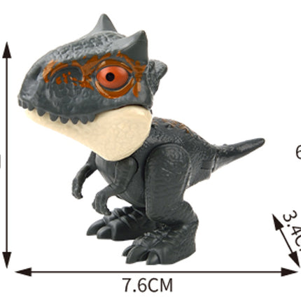 Cross-border Hot Finger-biting Dinosaur Toy Finger-biting Dinosaur Pterosaur Model Joint Movable Mini Dinosaur Gashapon Machine