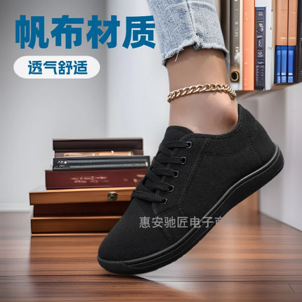 Amazon White Canvas Shoes Soft Sole Couple Wide Toe Sports Shoes Training Large Size Men's and Women's Shoes Wear-Resistant Gymnastics Shoes