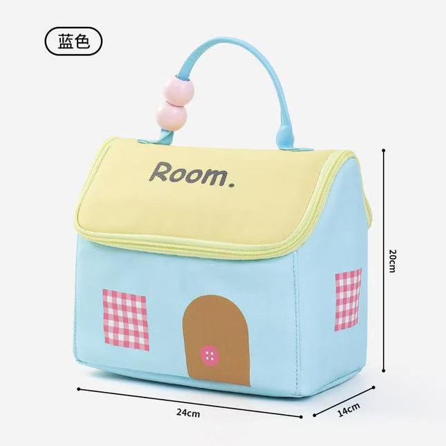 Cosmetic Bag Large Capacity Cute House Bag Portable Toiletry Bag Travel Storage Business Travel Makeup Storage Bag