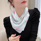 crystal transparent flower green / 65CM