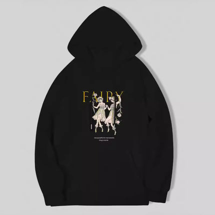 Fashion Joker Hoodie College Style Alphabet Print