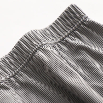 Threaded Ice Silk Pajama Pants Men's Summer Thin Home Pants Loose Large Size Casual Home Pants Straight Pants Air-Conditioned Pants