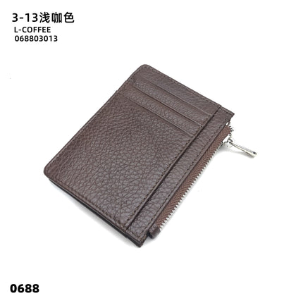 Double-sided Driver's License Multi-card Slot Genuine Leather Zipper Card Bag Top Layer Cowhide Men's Thickened Light Luxury Women's Small Coin Purse Case