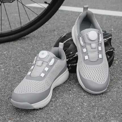 Professional Cycling Shoes Portable Rotating Button Anti-Skid Outdoor Sports Training Shoes Bicycle Shoes Mountain Lock Shoes